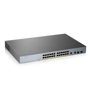 Zyxel GS1350-26HP-EU0101F tinklo komutatorius Valdomas L2 Gigabit Ethernet (10/100/1000) Maitinimas per Eternetą (PoE) Pilka