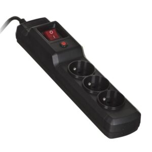 Activejet COMBO 3GN 3M elektros tinklo ilgintuvas 3 AC išvestis(ys / čių) Vidaus Juoda