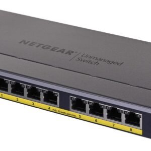 NETGEAR GS108PP Ne-valdomas Gigabit Ethernet (10/100/1000) Maitinimas per Eternetą (PoE) Juoda - Image 3