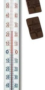 LAUKO TERMOMETRAS 24cm RUDAS .