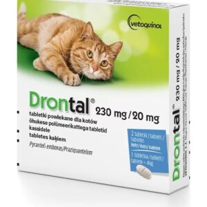 VETOQUINOL Drontal - tabletės nuo kirminų katėms