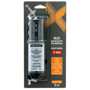 TECMAXX EPOKSIDINIAI KLIJAI METALUI 5 MINUČIŲ - ŠVIRKŠTAS 25ml