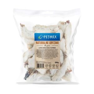 PETMEX Triušio letenėlės su kailiu Mono – skanėstas šuniui – 500g - Image 1