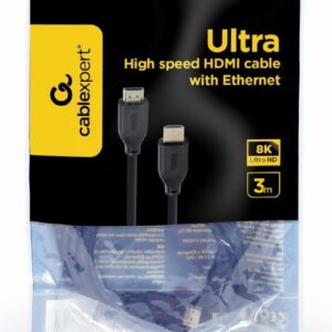 Gembird CC-HDMI8K-3M HDMI kabelis HDMI A tipo (standartinis) Juoda - Image 3