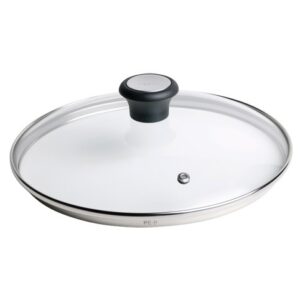 Tefal 28097612 keptuvės dangtis Turas Juoda, Nerūdijančiojo plieno, Permatomas