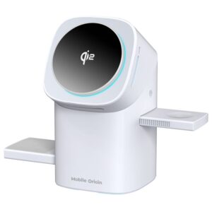 Mobile Origin 3in1 Wireless Charging Qi2 Station PW11, white - Image 7