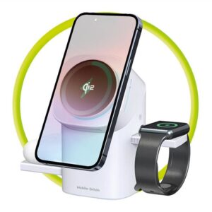 Mobile Origin 3in1 Wireless Charging Qi2 Station PW11, white - Image 9