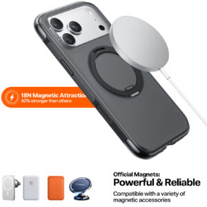 Torras Ostand O Air, obsidian black - Apple iPhone 17 Pro - Image 6