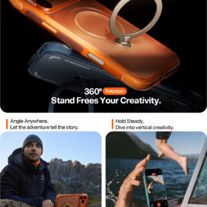 Torras Ostand Q3 Air, horizon orange - Apple iPhone 17 Pro - Image 9