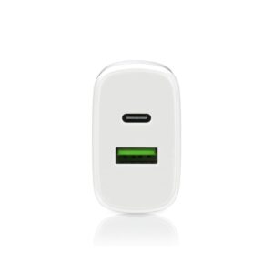 Charger 1 x USB Quick Charge 3.0, 1 x USB-C PD PPS 25W white - Image 2