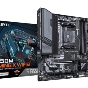 GIGABYTE B550M GAMING X WIFI6 pagrindinė plokštė AMD B550 AM4 lizdas „micro ATX“
