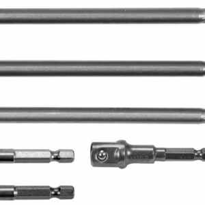 YATO ADAPTERIS HEX GALVUTĖMS, RINKINYS 6 vnt. 1/4", 3/8", 1/2"