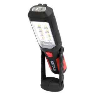 YATO DIRBTUVIŲ ŠVIESTUVAS 2in1 LED MAGNETINIS 3xAA 280 LUM
