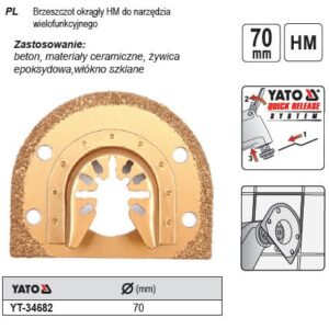 YATO MT APVALUS PJŪKLELIS HM