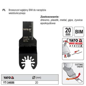 YATO MT ĮLEIDŽIAMAS PJŪKLELIS BIM