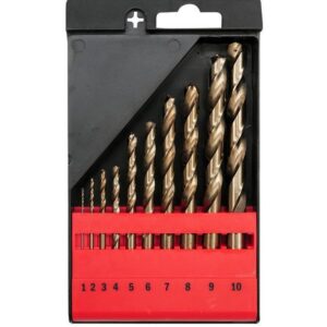 YATO METALO GRĄŽTŲ RINKINYS CO HSS 10vnt./1-10/ 1, 2, 3, 4, 5, 6, 7, 8, 9, 10mm.