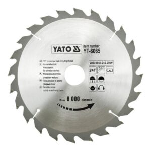YATO DISKINIS PJŪKLAS SU KARBIDO DANTIMIS 200*24*30    6065