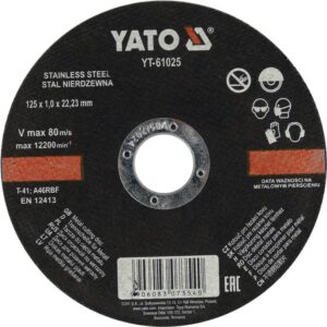YATO PJOVIMO DISKAS METALUI INOX 125*1,0*22      61025