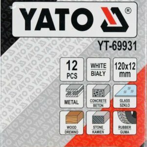 YATO TECHNINIS KREIDELIS 12 vnt. BALTAS