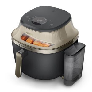 Philips NA543/00 gruzdintuvė Vienas 7,2 L Autonominės 2000 W Karšto oro gruzdintuvė Juoda, Šampanas
