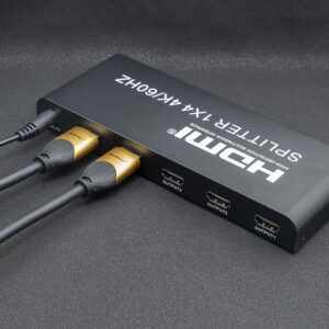Qoltec 51799 Aktyvus HDMI skirstytuvas 4 x HDMI 4K x 2K | 6Gb/s | 60 Hz - Image 3
