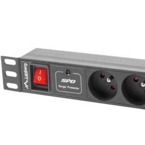 Lanberg PDU-04E04I-0200-BK maitinimo paskirstymo įrenginys 4 AC išvestis(ys / čių) 1U Juoda - Image 3