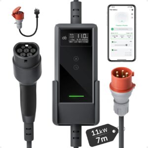 dé 11kW Portable Charger with 7m cable (APP VERSION)