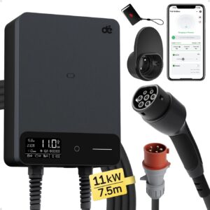 dé 11kW Wallbox with 7.5m cable (APP VERSION)