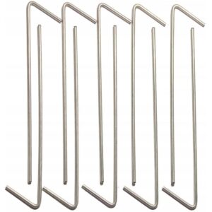 PALAPINĖS KUOLIUKAI 18CM (15+3cm) RINKINYS 10VNT METALINIAI 1049434