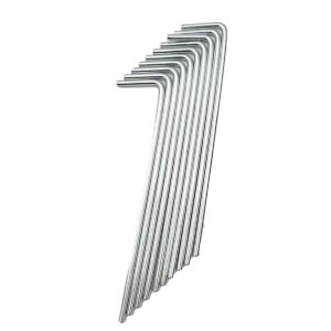 PALAPINĖS KUOLIUKAI 18CM (15+3cm) RINKINYS 10VNT METALINIAI 1049434 - Image 4