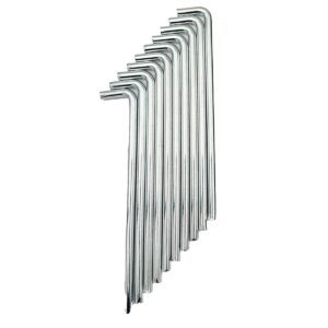 PALAPINĖS KUOLIUKAI PRO 8MM 20CM RINKINYS 10VNT METALINIAI 1049441 - Image 2