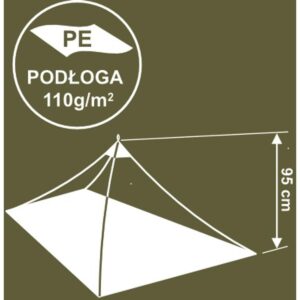 PALAPINĖ SU TINKLELIU NUO UODŲ 200X120X95CM ENERO CAMP 1064901 - Image 5