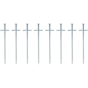 PALAPINĖS KUOLIUKAI 18CM RINKINYS 8VNT. METALINIAI CAMP ACTIVE 503004