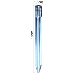 PALAPINĖS KUOLAI 18,5CM RINKINYS 6VNT. METALINIAI ENERO CAMP 1077970 - Image 10