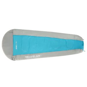 TURISTINIS MIEGMAIŠIS TRAVELER 210X80/50CM MĖLYNAS-PILKAS ENERO CAMP 1054346 - Image 3