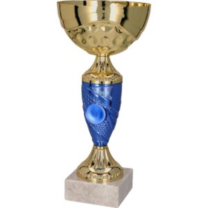 Metalinis taurių rinkinys auksinės-mėlynos spalvos T-M 9058H 9058H