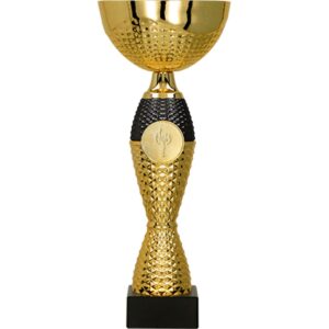 Metalinė taurė aukso ir juodos spalvos 8346F