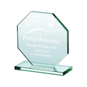 Stiklinis graviruotas trofėjus 80011/GR