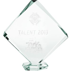 Stiklinis 3D graviruotas trofėjus su dėžute G022A/3D - Image 2