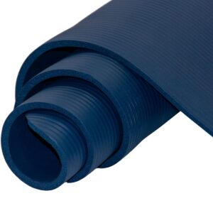 NESLYSTANTIS NBR FITNESO KILIMĖLIS 183x60x1CM MĖLYNAS + DĖKLAS ENERO FIT 1066509 - Image 3