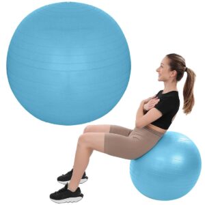 GIMNASTIKOS KAMUOLYS FITNESO PRATIMAMS 65CM ANTIBURST MĖLYNAS 7077004 - Image 2