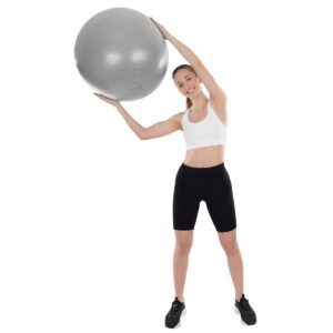 GIMNASTIKOS KAMUOLYS FITNESS PRATIMAMS 55CM ANTIBURST PILKAS 7077042 - Image 5