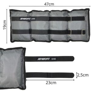 SVORIŲ RINKINYS RIEŠAMS PILKAS 12KG (2x6KG) ENERO FIT 1015057 - Image 6
