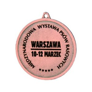 Plieninis bronzinis medalis už trečiąją vietą su lazeriniu graviravimu – RMI MMC6040/B-MET - Image 2