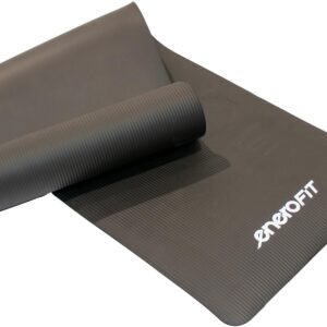 FITNESO KILIMĖLIS NBR NESLYSTANTIS 183x61x1.5CM JUODAS + DĖKLAS ENERO FIT 1066516 - Image 4
