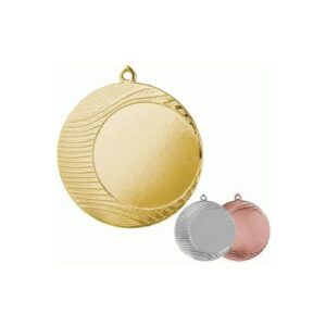 Bendrasis auksinis medalis su vieta emblemai 50 mm - plieninis medalis MMC1090/G