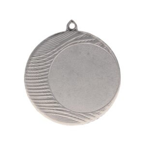 Bendrasis sidabrinis medalis su vieta emblemai 50 mm – plieninis medalis MMC1090/S - Image 2