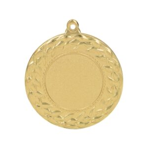 Auksinis medalis su vieta 25 mm emblematui - plieninis medalis MMC3045/G - Image 2