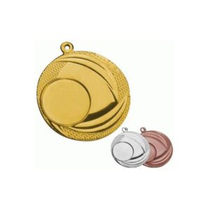 Bendrosios paskirties aukso spalvos medalis su vieta 25 mm emblemai, plieninis MMC9040/G