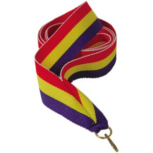 Kaspinas 22 mm - raudonai-geltonai-mėlynas V2-R/Y/BL - Image 3